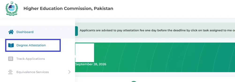 Select Degree attestation Image