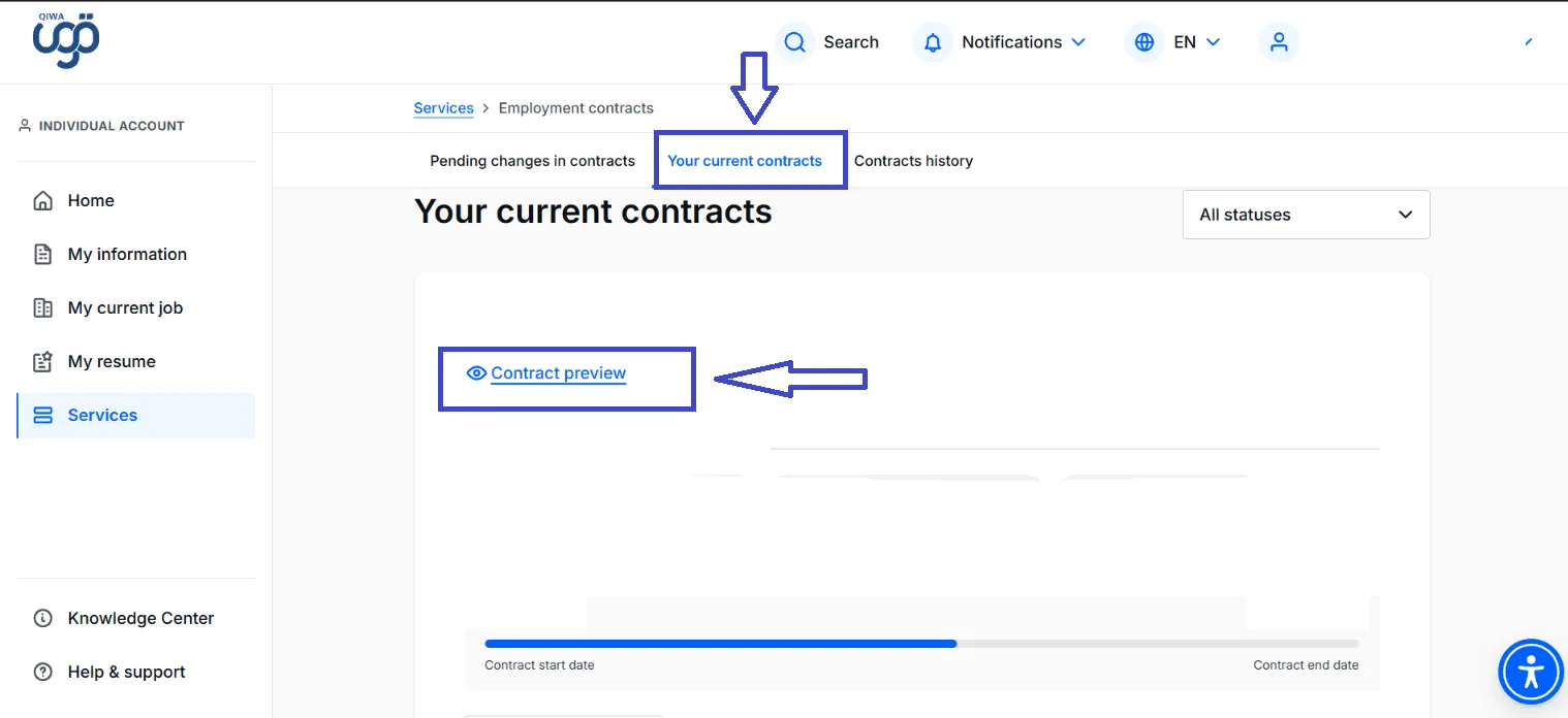 Contract Preview Screen Image